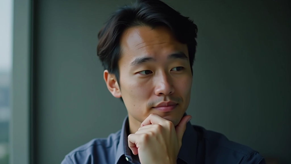 Person thinking deeply, growth mindset concept, learning and development