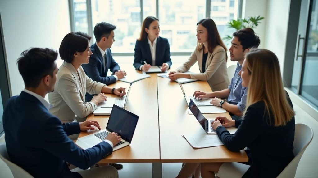 Workshop session with professionals discussing strategies